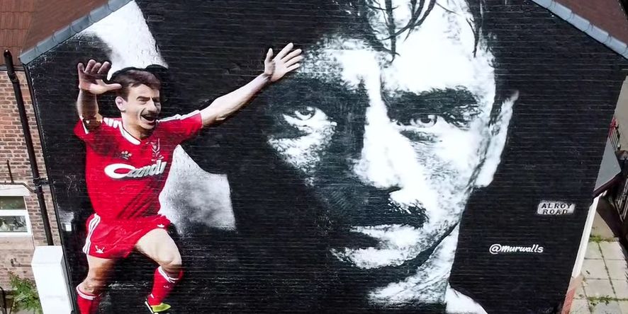 (Video) Ian Rush’s Anfield mural is completed and drone footage has been shared of how amazing it looks