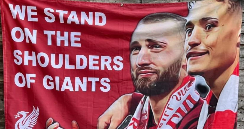 (Image) New flag for Nat Phillips and Rhys Williams that will be taken to the Champions League final has been shared online