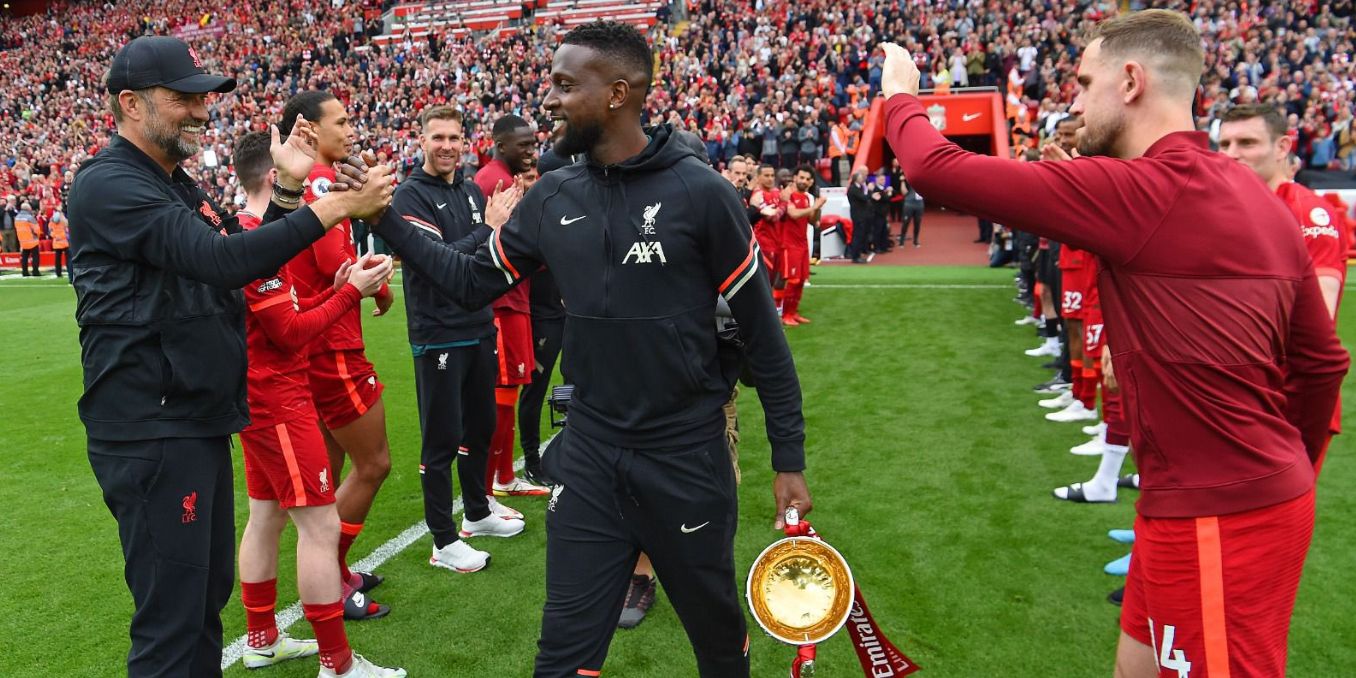 Jordan Henderson’s one-word dedication to Divock Origi as he walks out at Anfield for the final time as a Liverpool player