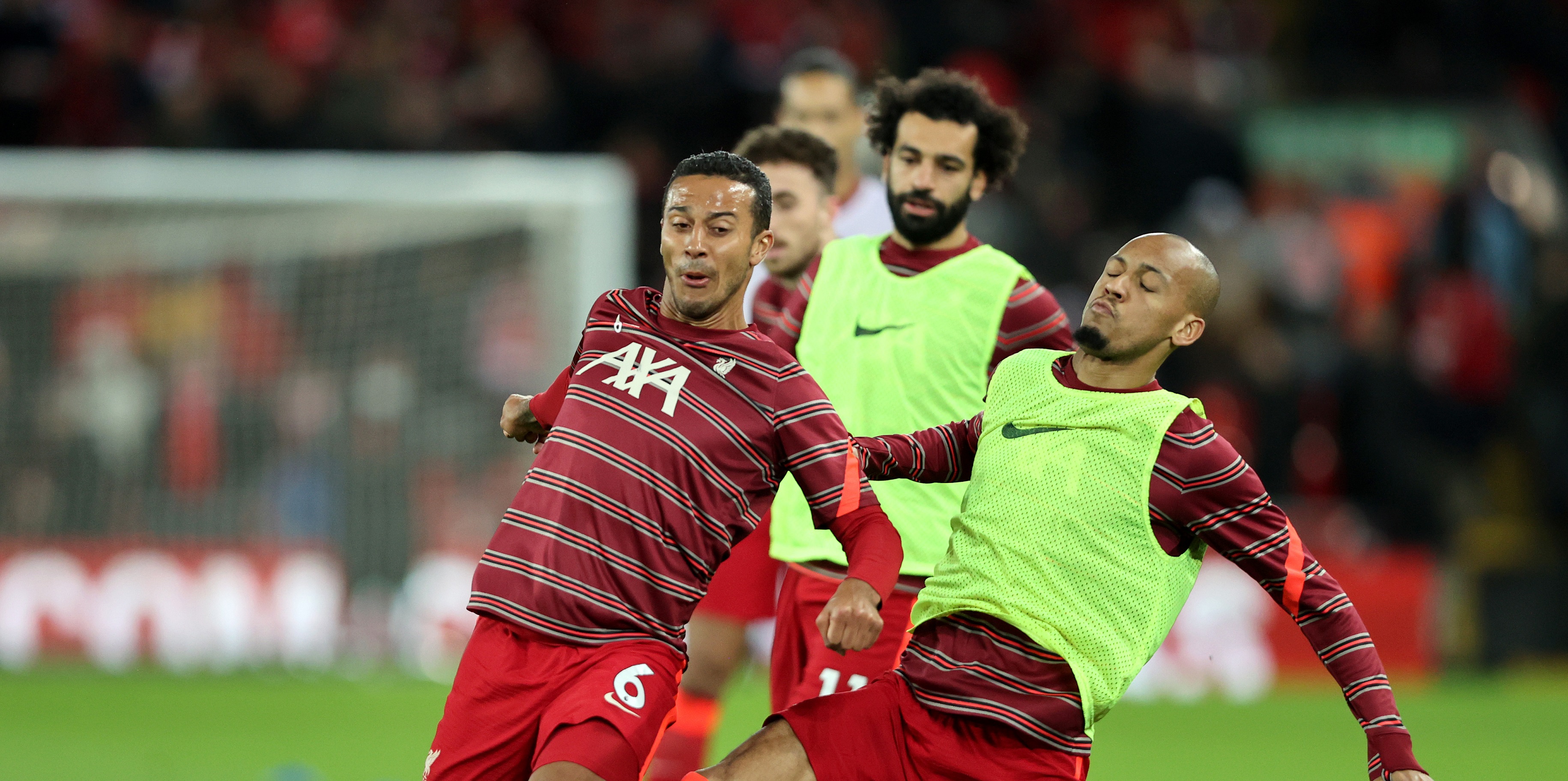 Liverpool hit with Thiago Achilles injury blow but Fabinho could be back in training this week
