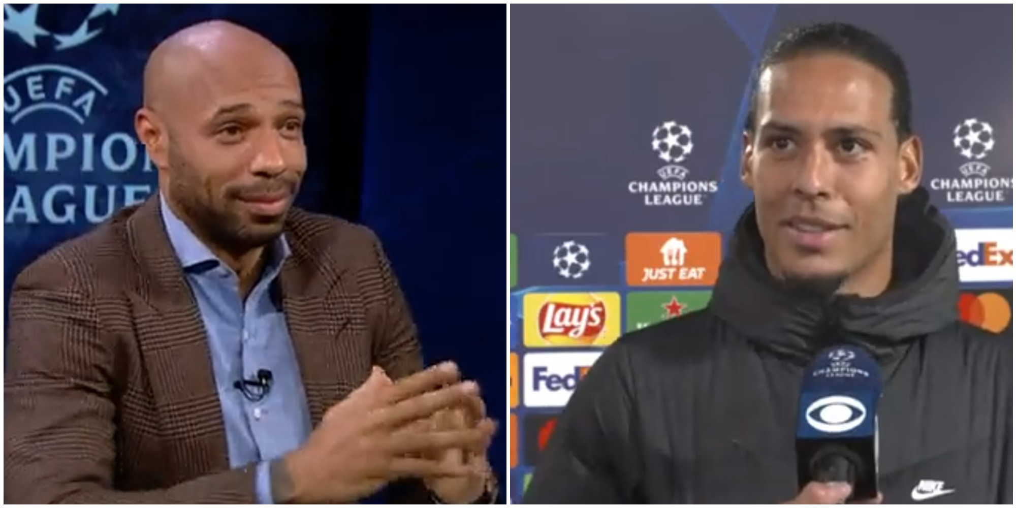(Video) ‘He didn’t text me back’ – Virgil van Dijk calls out Thierry Henry after Villarreal comeback