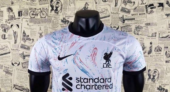 (Photo) Liverpool fans will be intrigued by leaked white away Nike shirt with multicolour pattern design