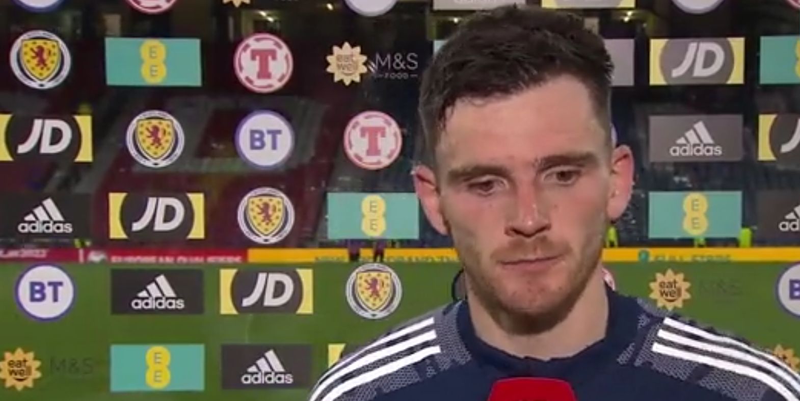 (Video) “We’ve let ourselves down” – Andy Robertson on a “hugely disappointing” evening for Scotland against Ukraine