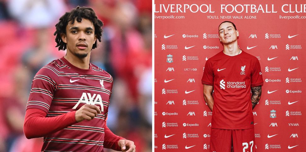 Trent Alexander-Arnold sends five-word message to Darwin Nunez as his arrival from Benfica is made official