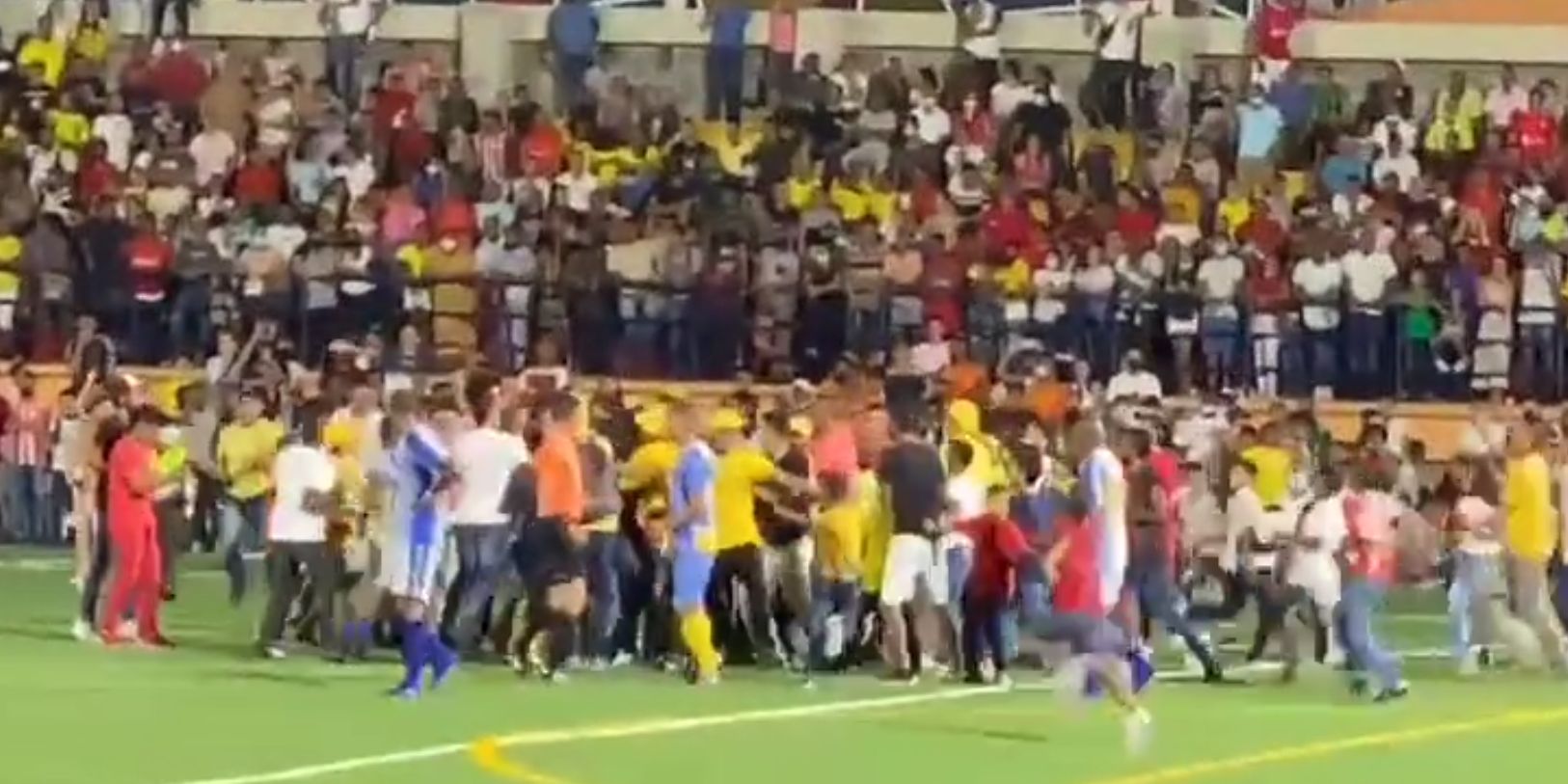 (Video) Luis Diaz causes a pitch invasion after he scores in Colombian stadium’s inaugural match