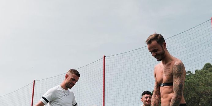 Jordan Henderson and Alex Oxlade-Chamberlain spotted training with fellow PL midfielder during pre-pre-season