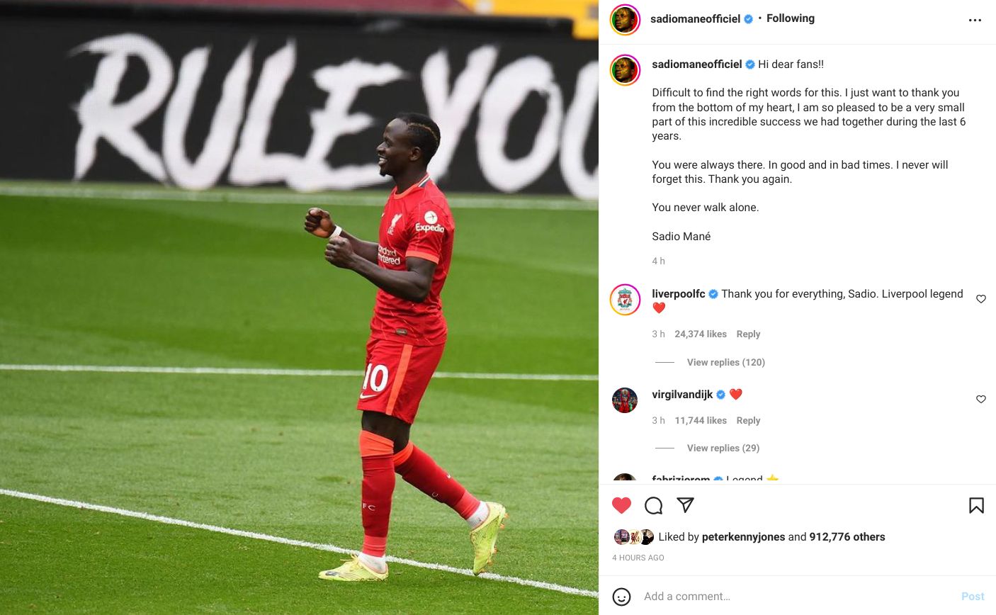 Mane, Liverpool