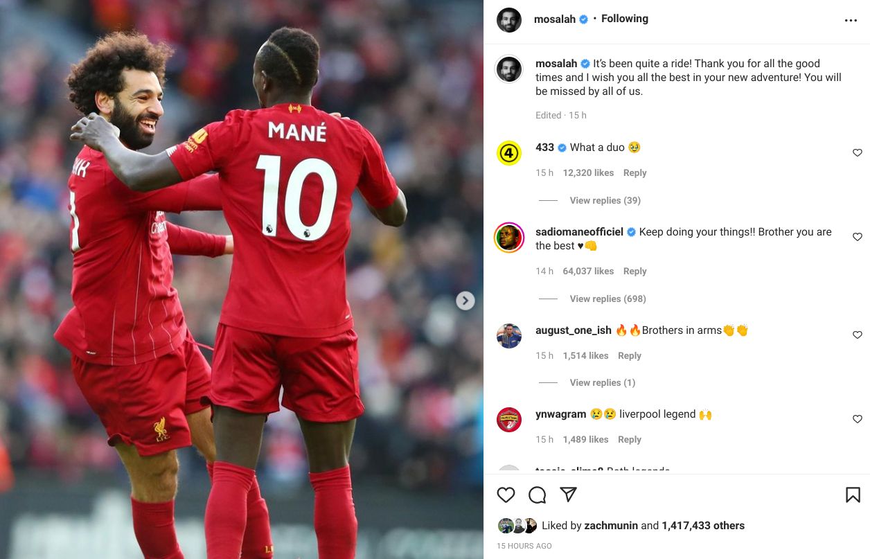 Mane, Salah