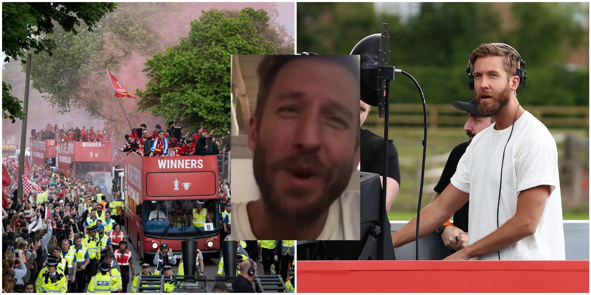 (Video) ‘Robertson’s behind me freaking out’ – Calvin Harris shares how iconic Liverpool bus parade was almost ruined