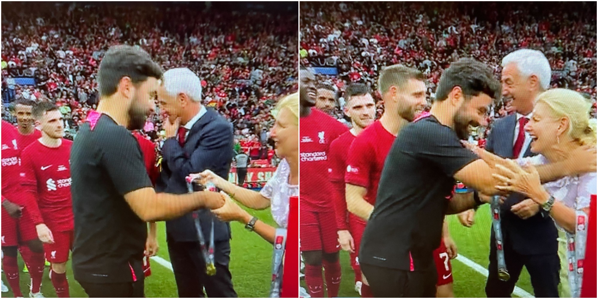 (Video) What Ian Rush did to Milner after Community Shield win will delight Henderson & Robertson
