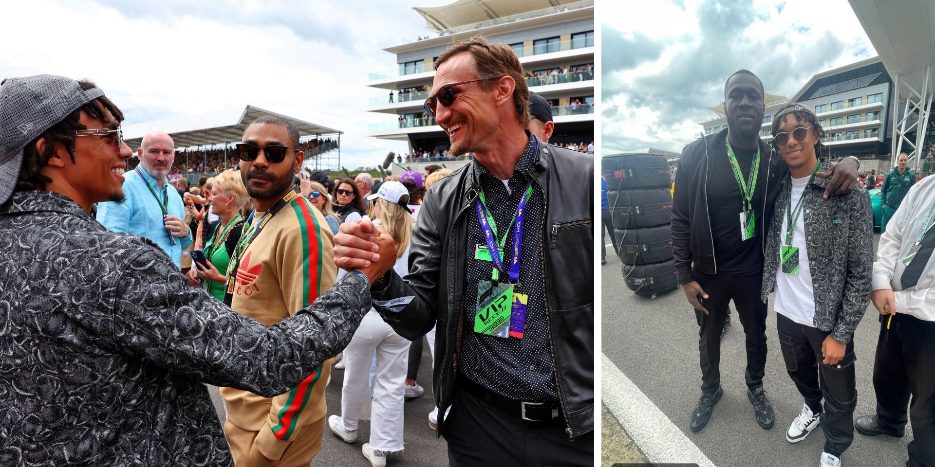(Images) Trent Alexander-Arnold mixes with the rich and famous during F1 race at Silverstone