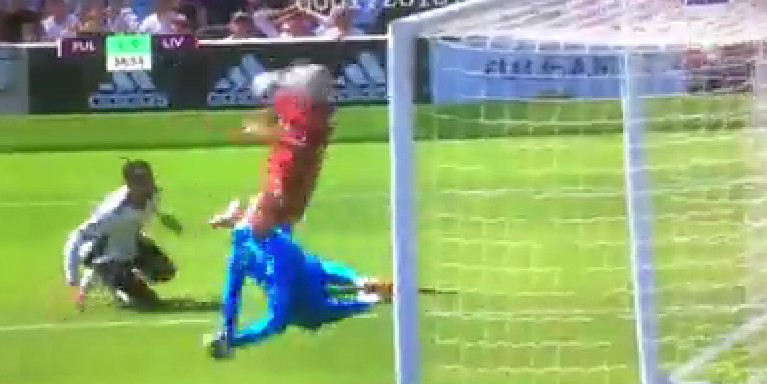 (Video) Luis Diaz inches away from a super equaliser as effort from difficult angle hits the woodwork
