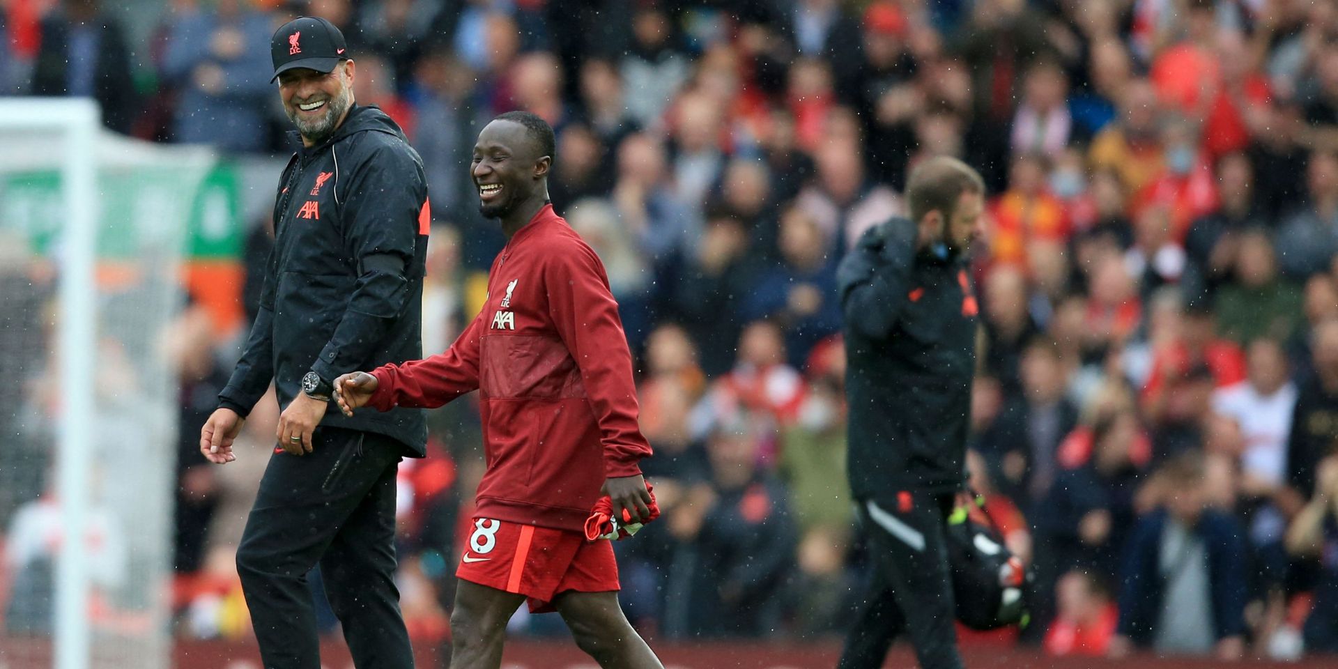 Jurgen Klopp responds to rumours about Naby Keita’s future and admits the midfielder is not ‘overly happy when he is not playing’