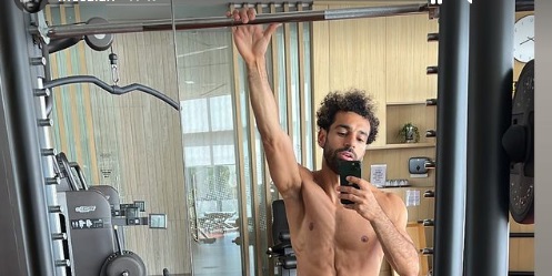 Photo) Liverpool's Mo Salah looks ridiculously ripped in latest gym snap
