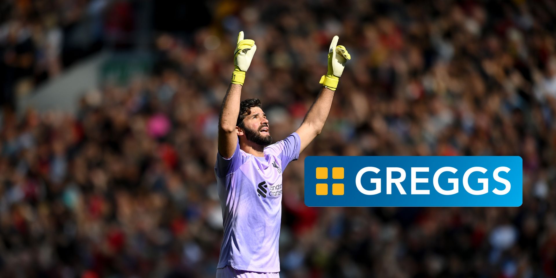 ‘Absolutely lost without it’ – Greggs hilariously compares Alisson to popular breakfast menu item