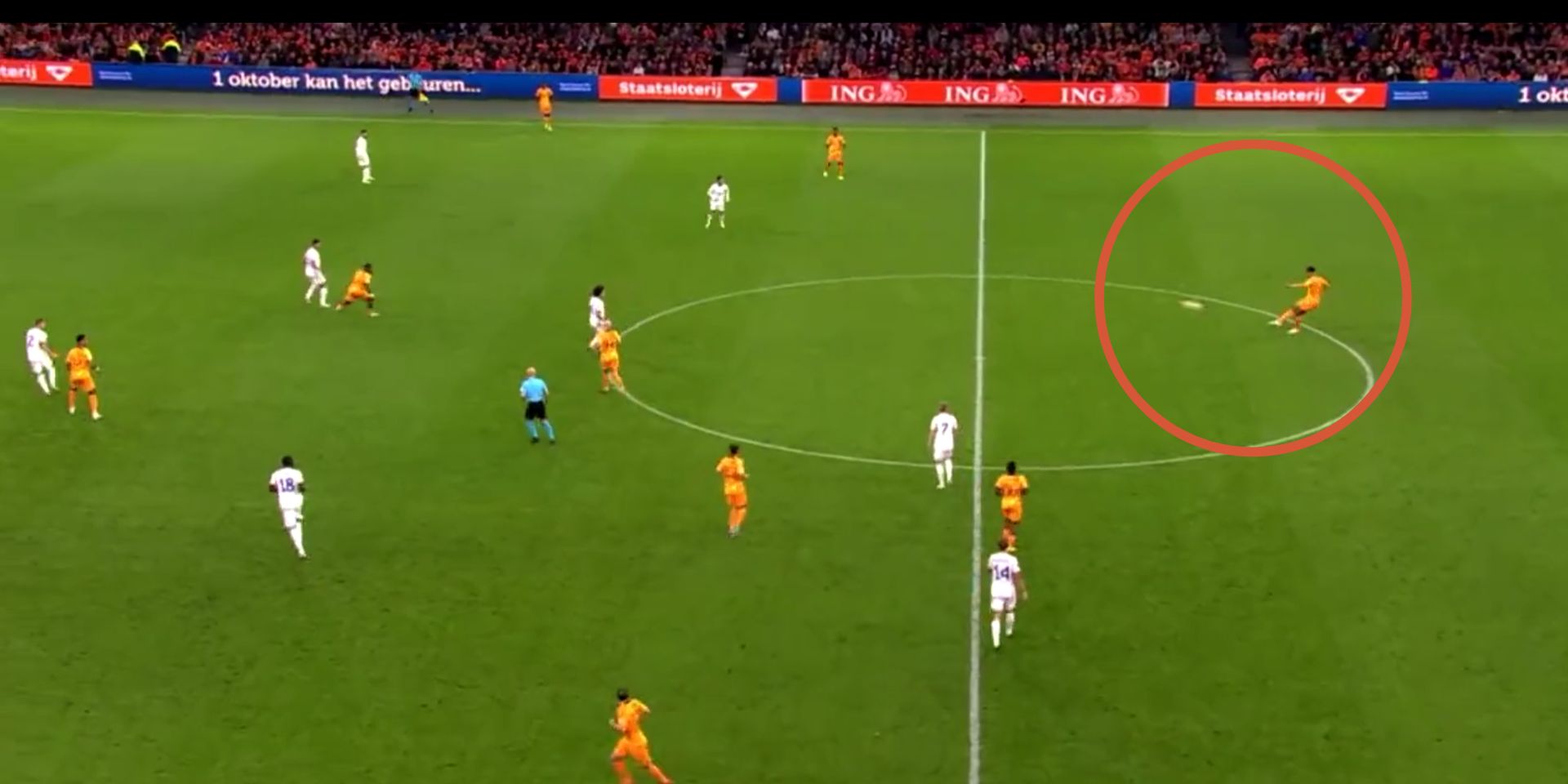 (Video) Virgil van Dijk plays insane pinpoint 90yd pass for Holland with unerring accuracy