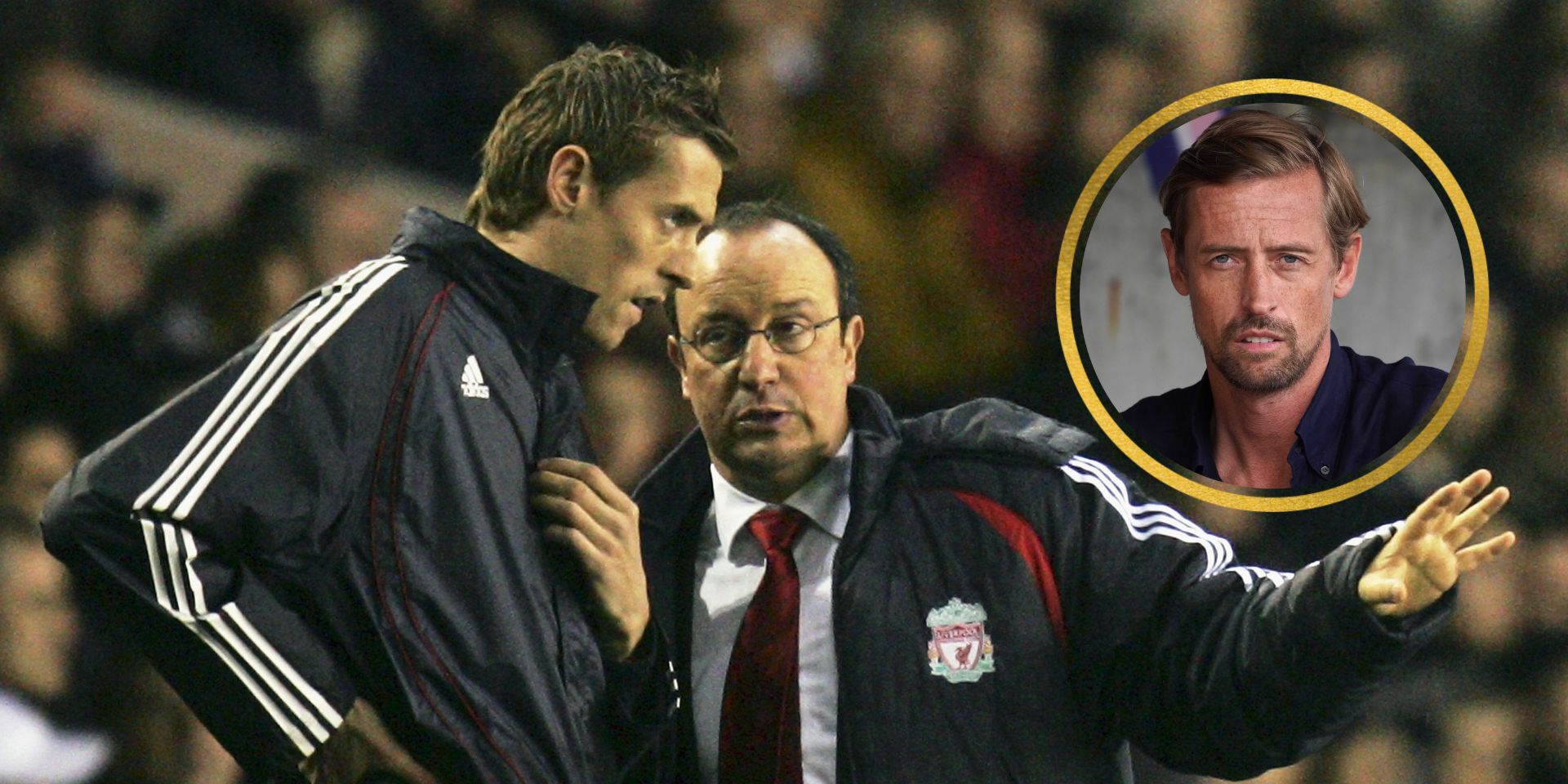 Peter Crouch says Rafa Benitez “wasn’t very good” at one aspect of managing after resting him following England goals