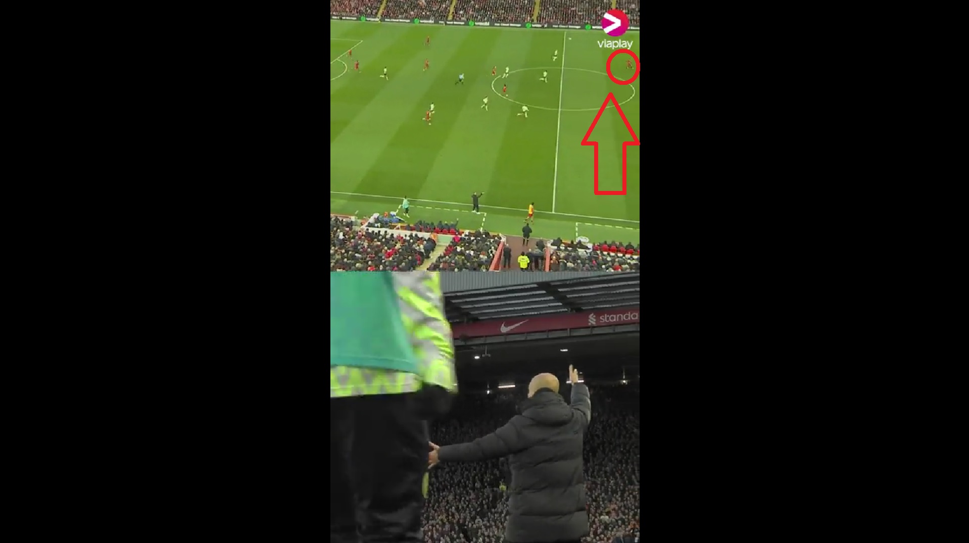 (Video) Guardiola’s meltdown during Salah goal shared in brutal split-screen clip