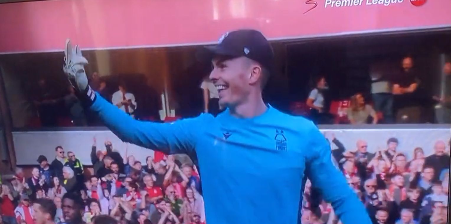 (Video) Dean Henderson appears to give middle finger to Liverpool fans after Nottingham Forest win