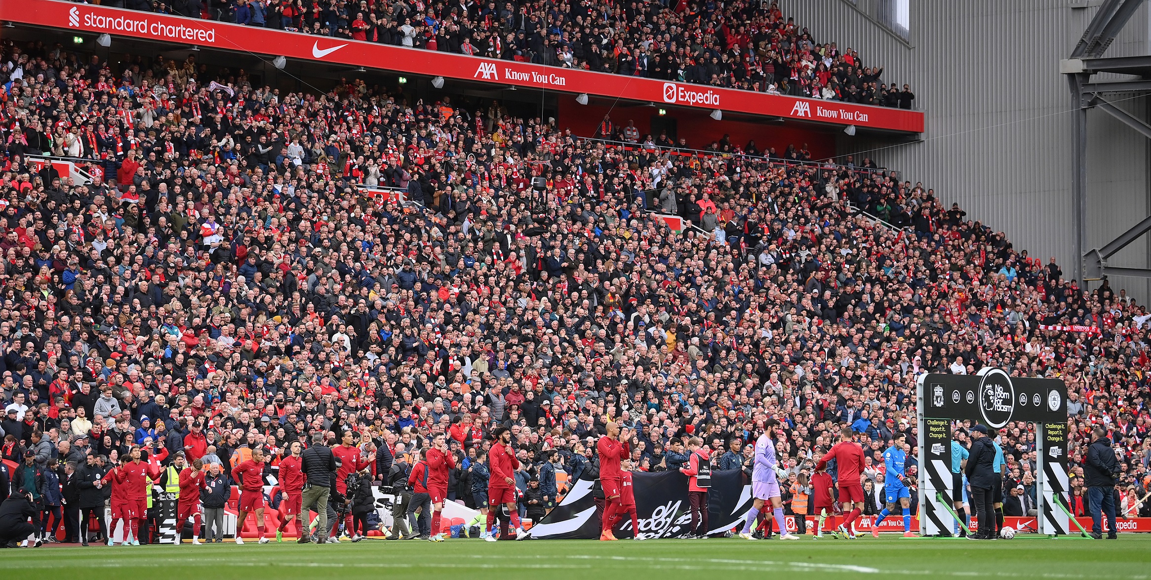 What Liverpool fans chanted back at City visitors after ‘famous atmosphere’ mocking