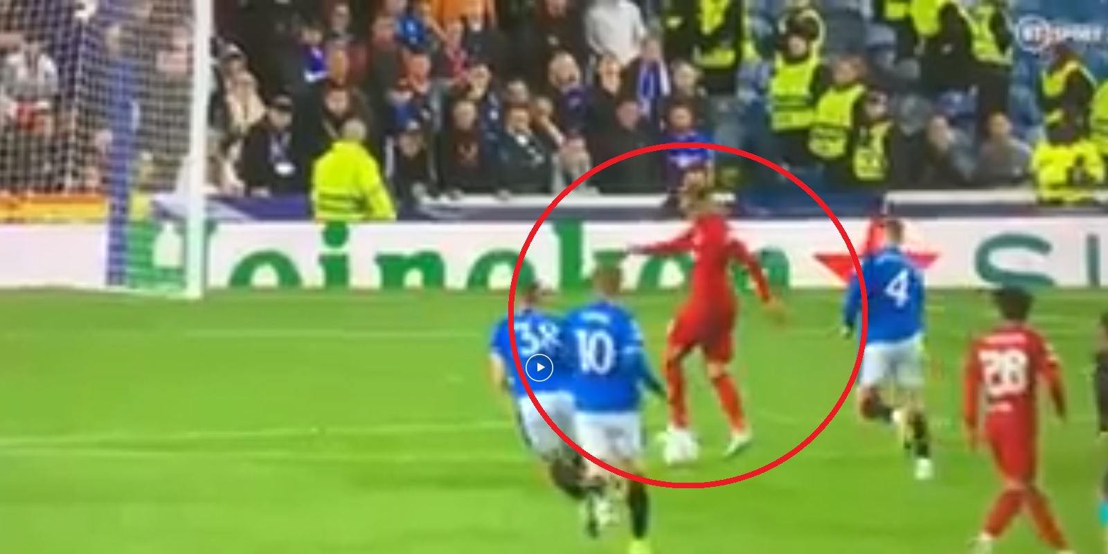 (Video) Close-up of deliciously filthy Firmino assist in Rangers thrashing looks even better
