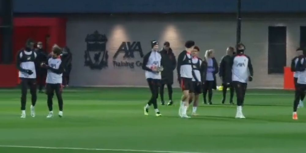 (Video) Reds fans will love what Mo Salah did to Ibrahima Konate moments before Liverpool training