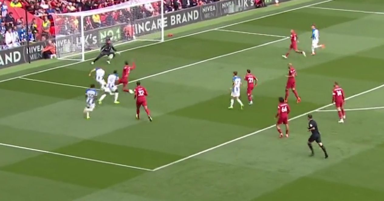 (Video) Liverpool go 2-0 down in opening 17 minutes as Trossard double has Anfield stunned