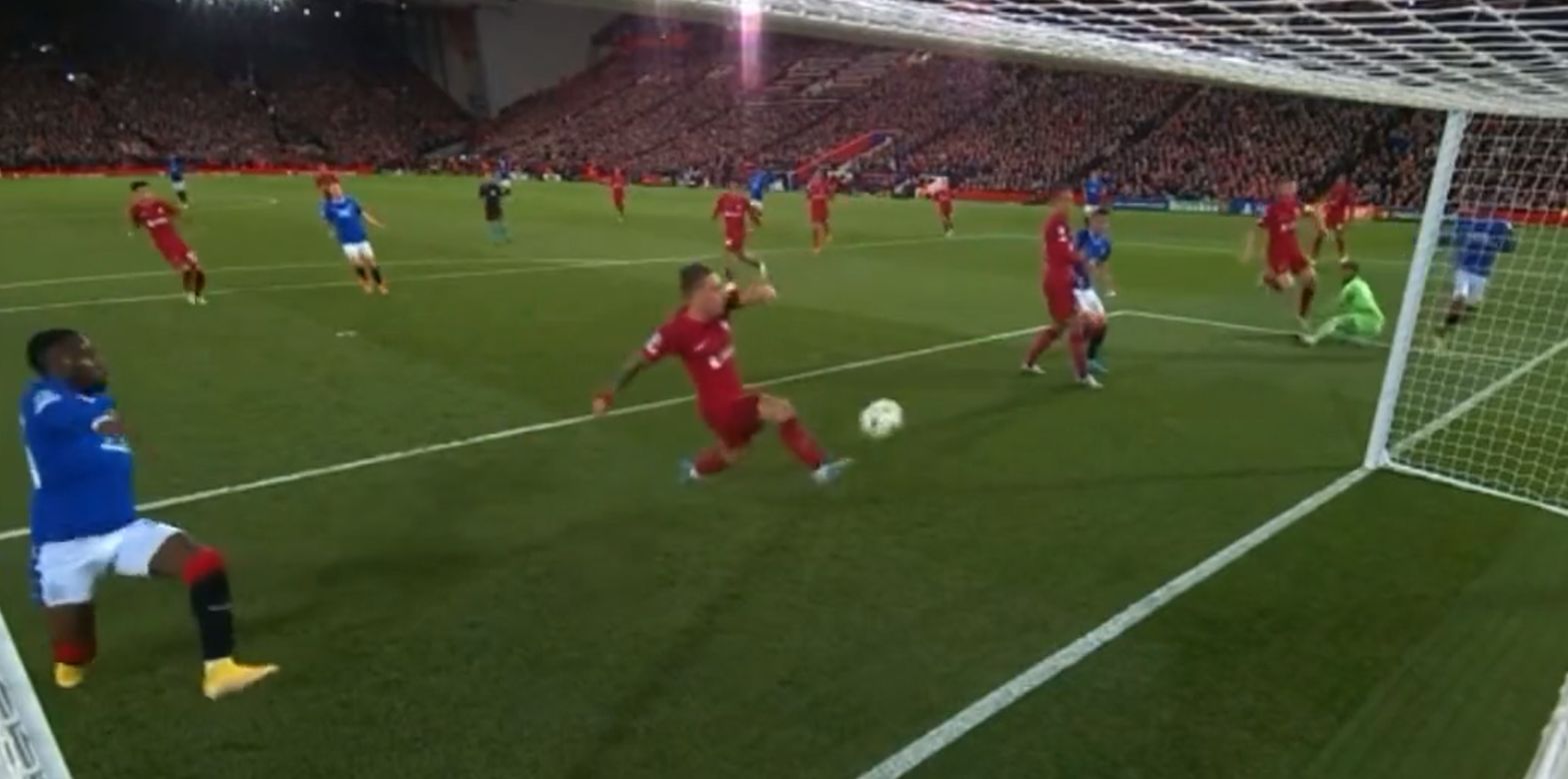 (Video) Tsimikas’ goal-line clearance heroics keeps Liverpool clean sheet intact