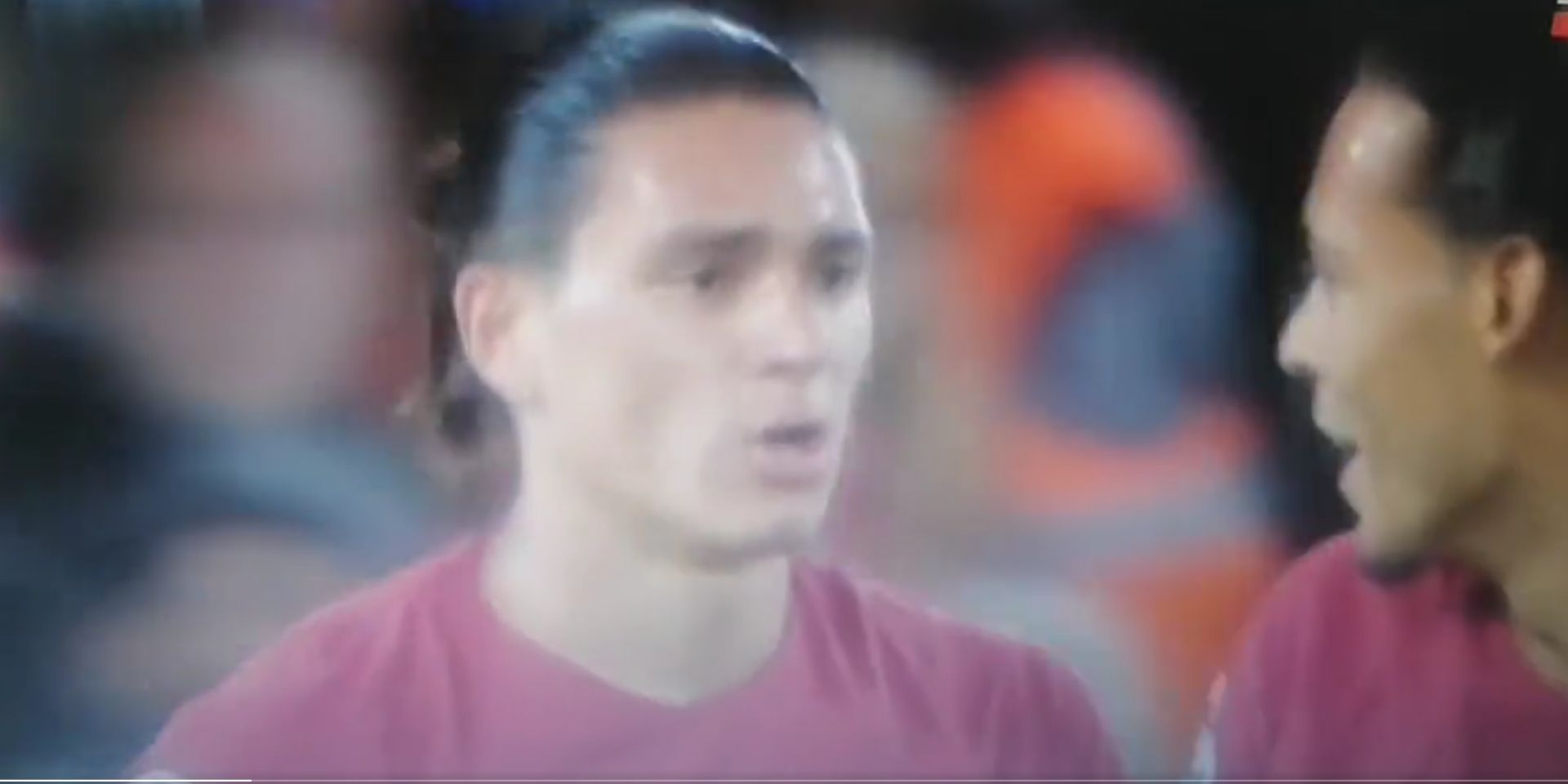 (Video) Darwin Nunez appears to tell van Dijk that the ball ‘doesn’t want to go in’ for him against Rangers