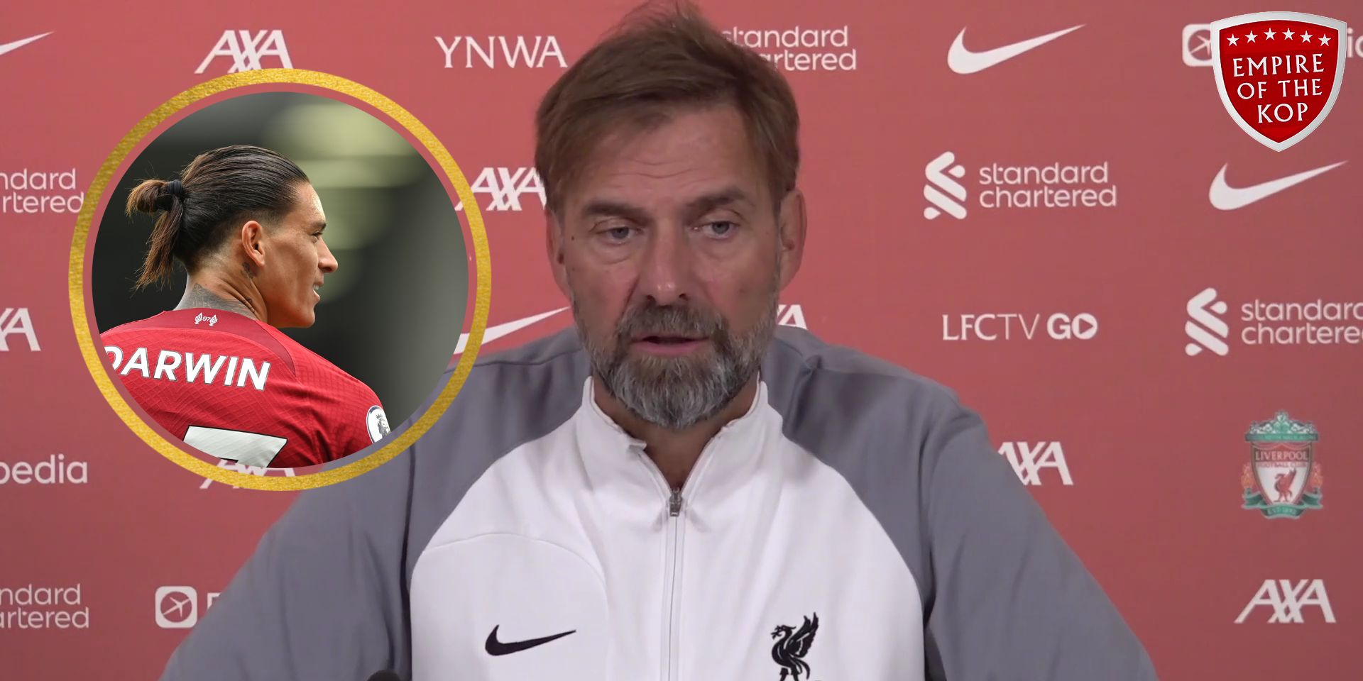 (Video) “He needs to calm down” – Klopp on Nunez as the manager admits his new striker ‘feels the pressure’