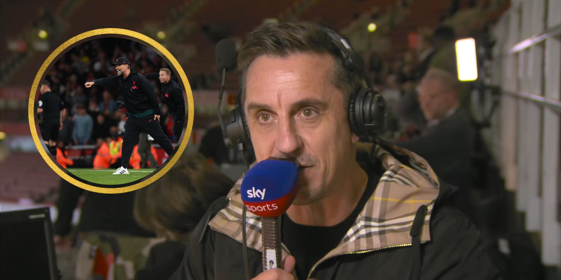 (Video) “That’s like bass guitar” – Gary Neville slams the drop from ‘heavy metal football’ to recent Liverpool performances
