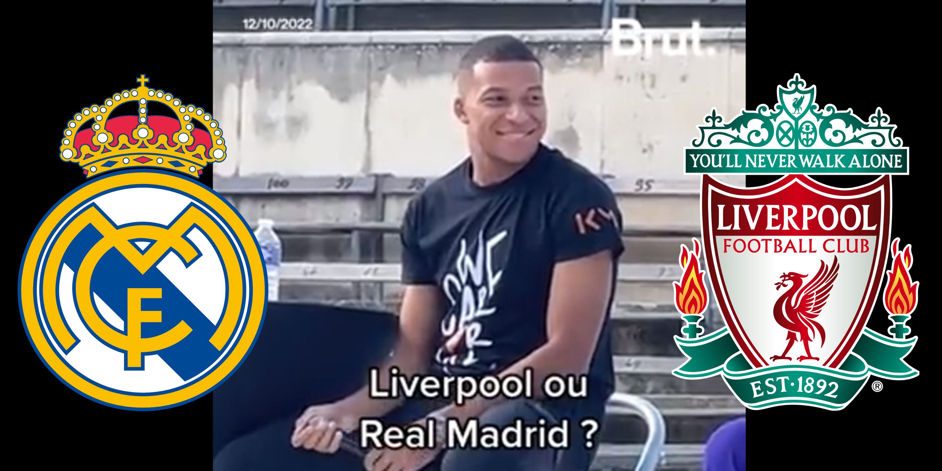 (Video) Mbappe reacts today to ‘Liverpool or Real Madrid?’ question