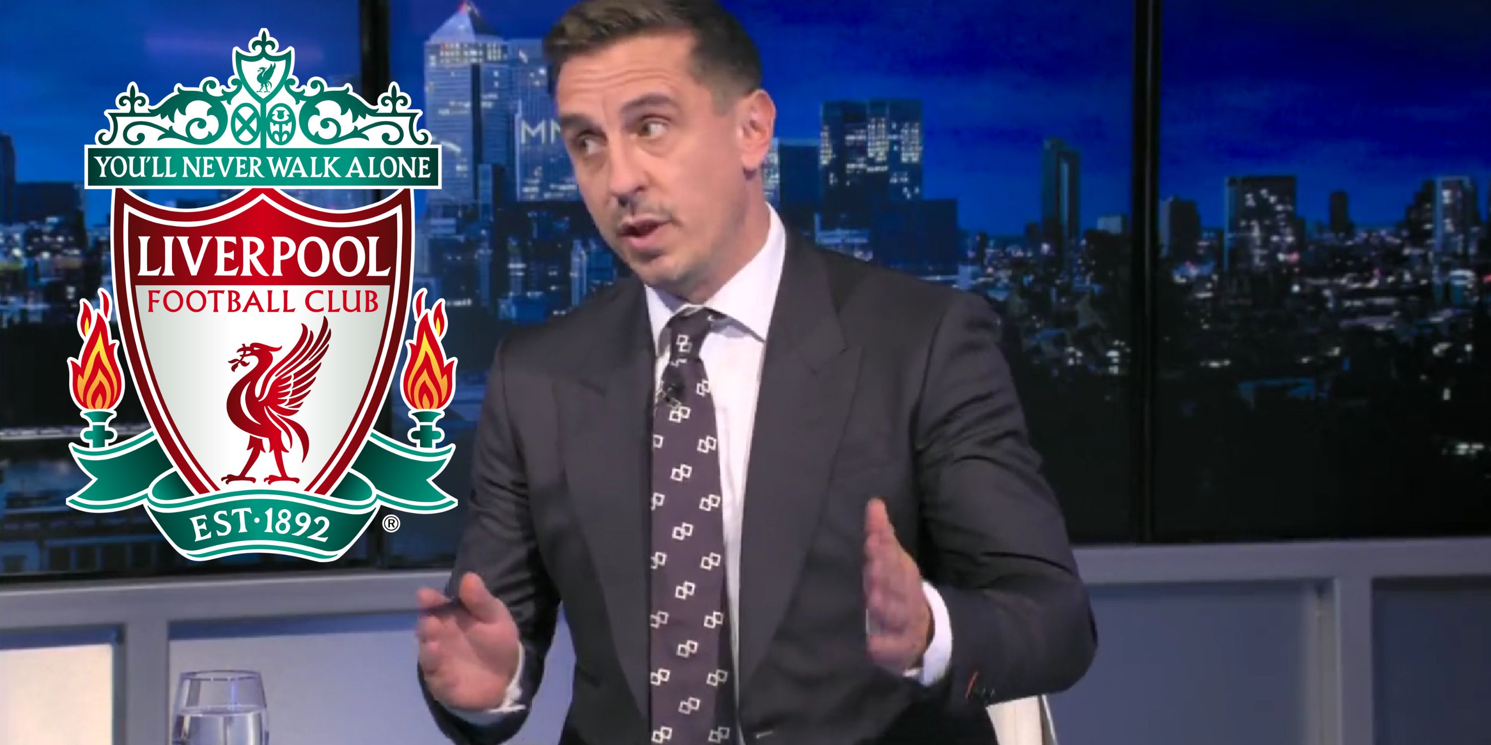 (Video) ‘Absolutely obscene’ – Gary Neville blown away by 23-year-old Liverpool star’s ‘ridiculous’ numbers