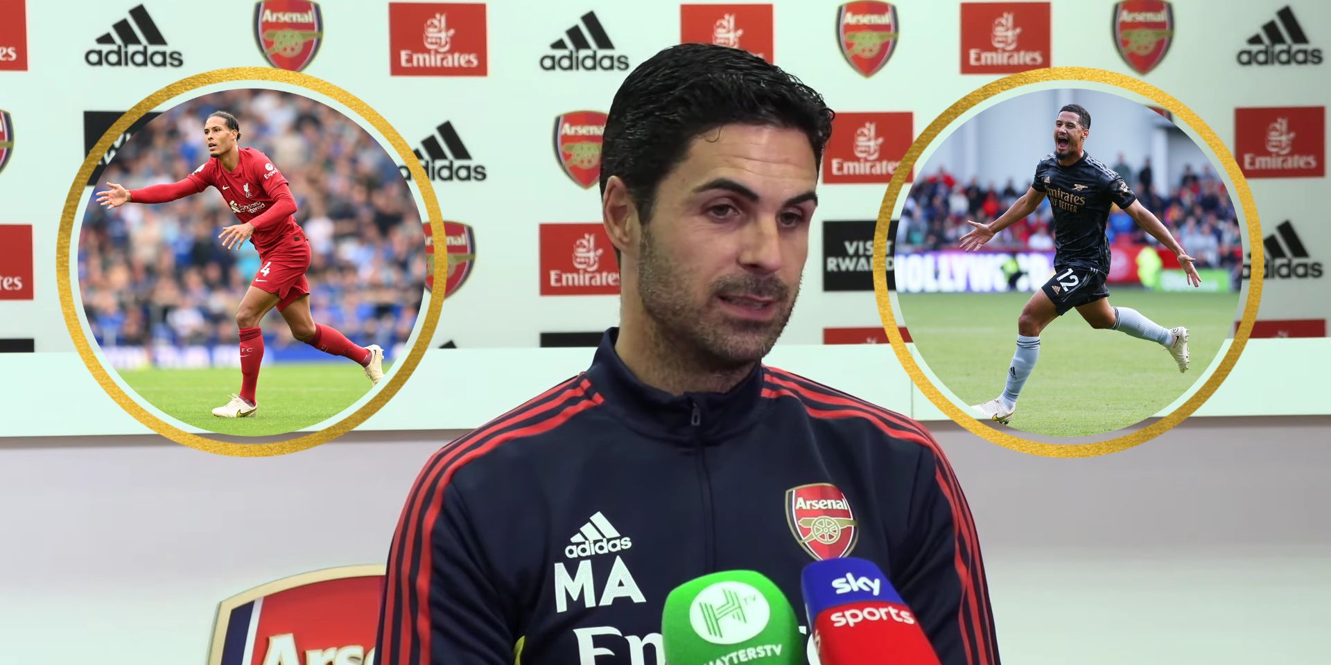 (Video) Mikel Arteta compares Saliba and van Dijk ahead of Liverpool’s trip to the Emirates