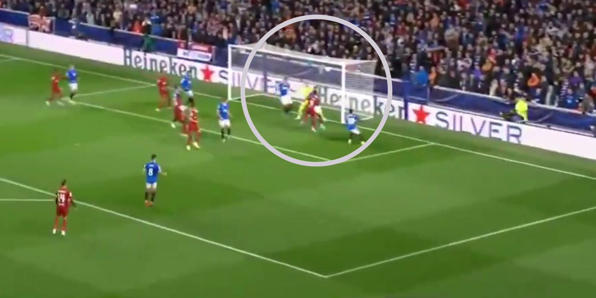 (Video) Firmino gets Liverpool back level as he cutely converts a Tsimikas corner at Ibrox