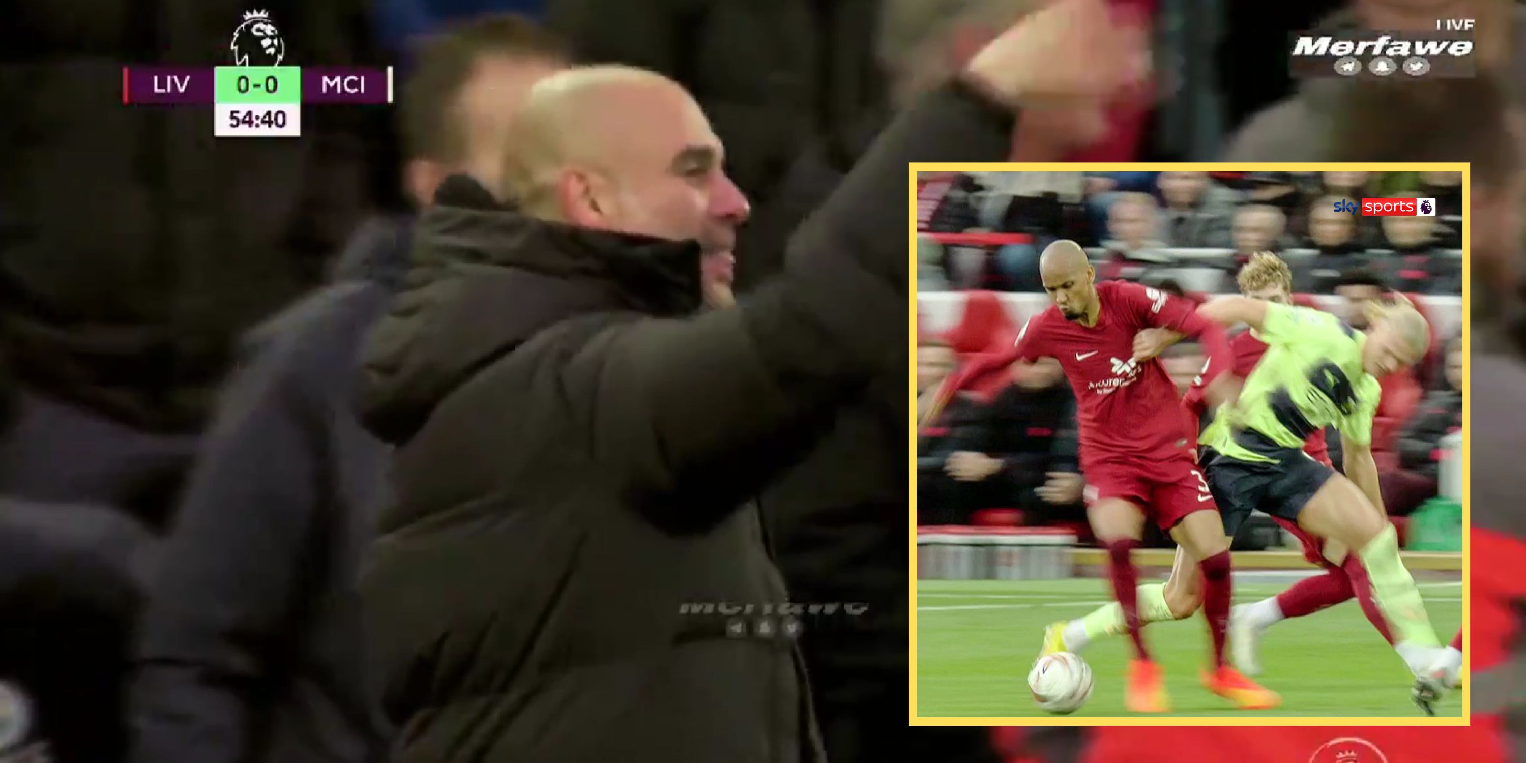 (Videos) Anthony Taylor denies Foden goal after Haaland brings down Fabinho – Guardiola absolutely livid