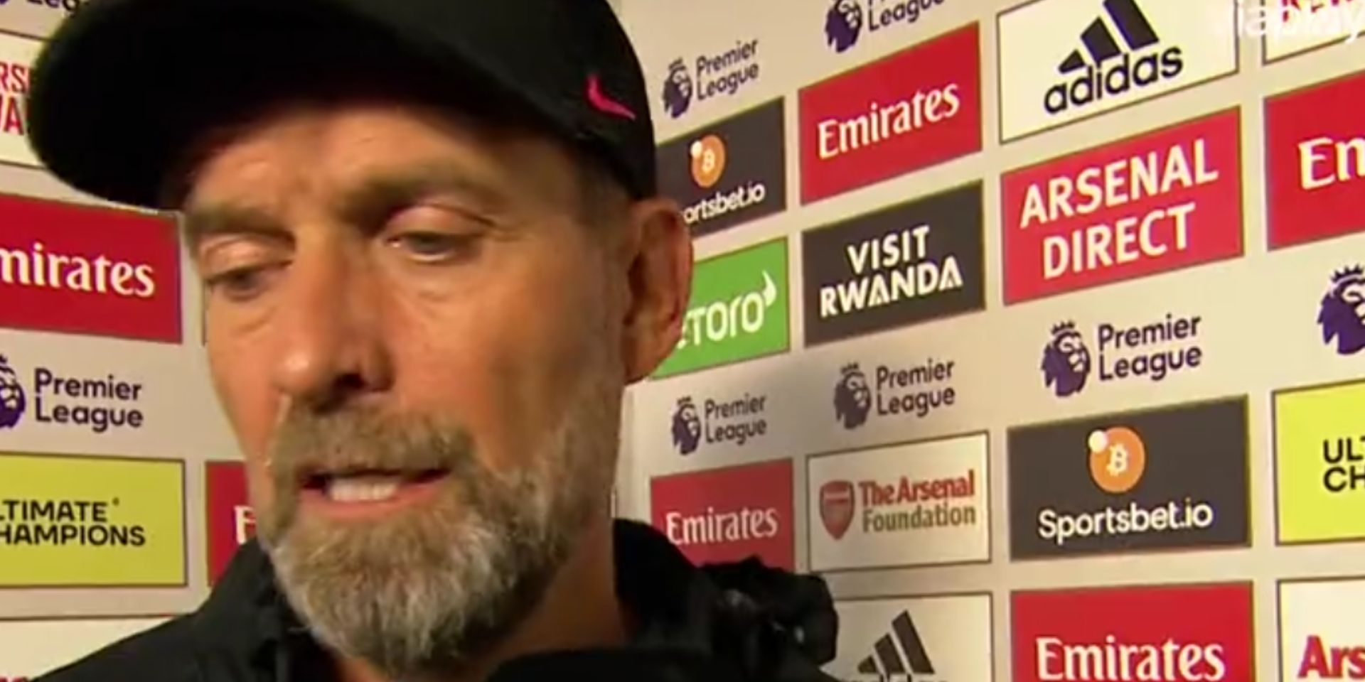 (Video) Jurgen Klopp looks visibly devastated with Liverpool’s loss against Arsenal