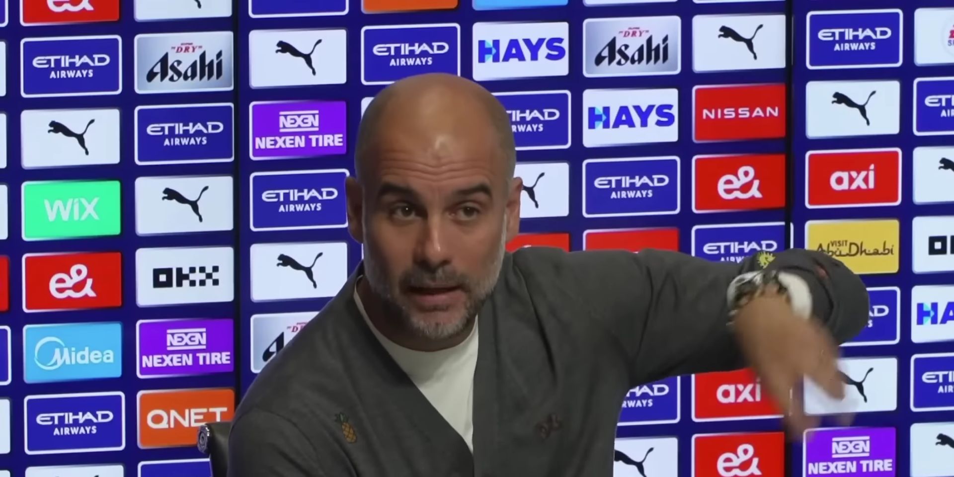 (Video) Pep Guardiola provides three-man injury update ahead of trip to Anfield