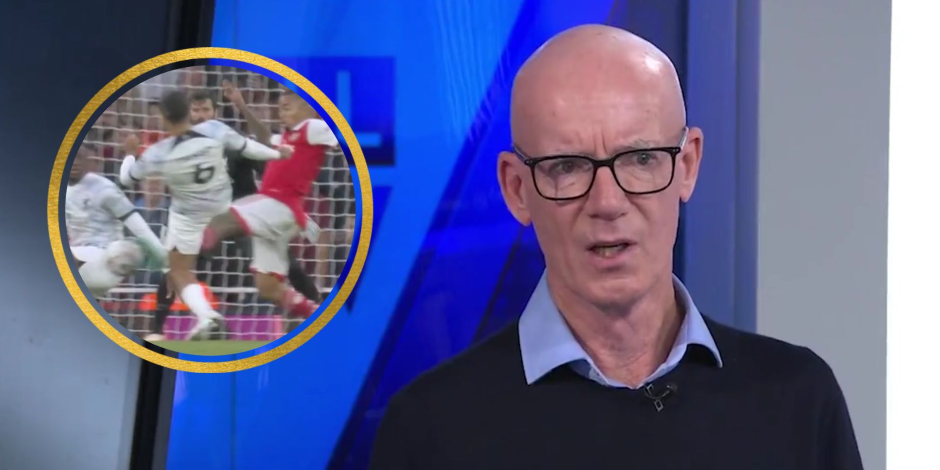 (Video) “I think not” – Dermot Gallagher says Arsenal shouldn’t have got a penalty for Thiago’s ‘foul’ on Jesus