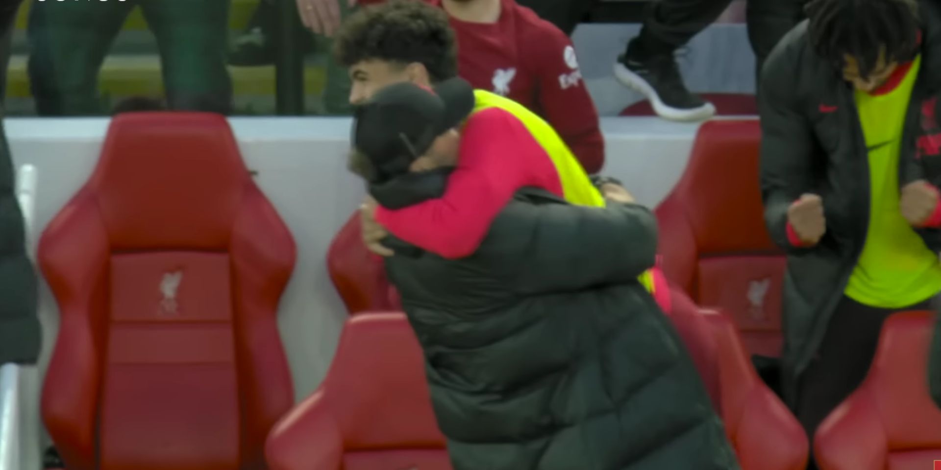 (Video) Stefan Bajcetic jumps into Klopp’s arms as pair celebrate Salah’s City winner