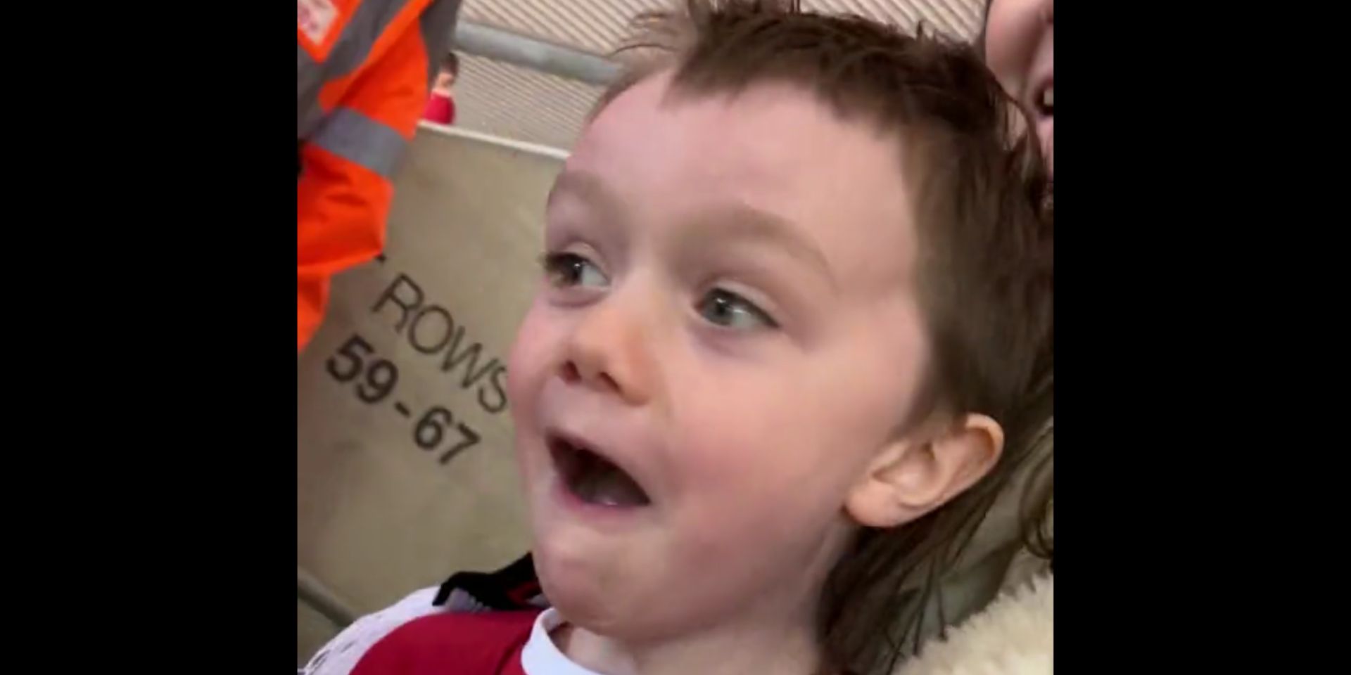 (Video) Adorable moment when young Red sees Anfield for the first time