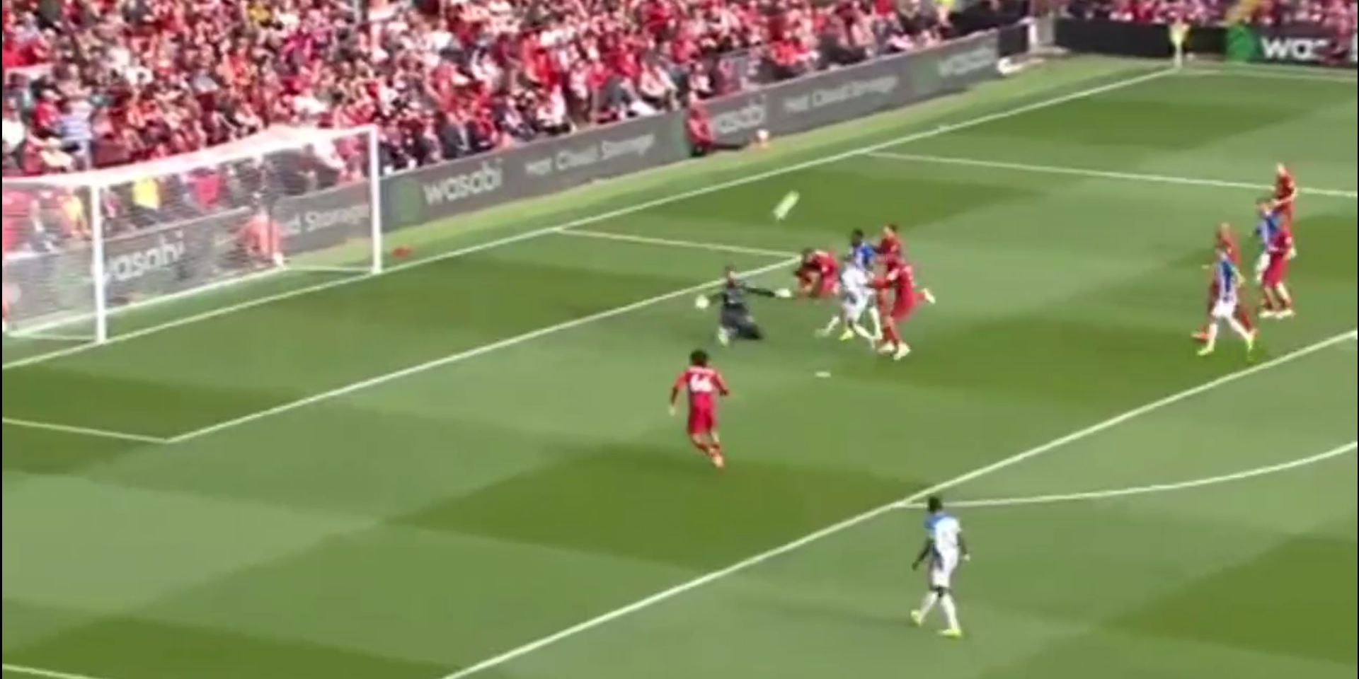 (Video) Alisson make miraculous save against Brighton to keep Liverpool in the game