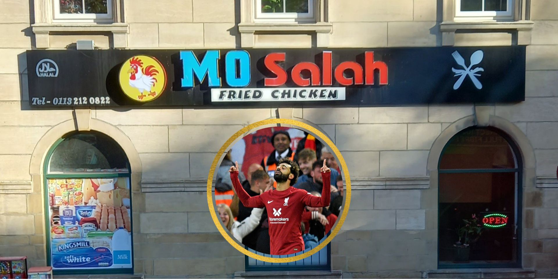 (Image) ‘Mo Salah Fried Chicken’ restaurant spotted in Yorkshire