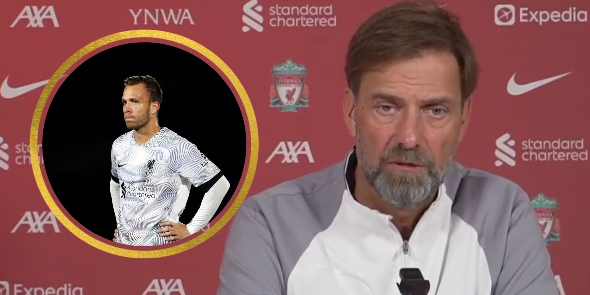 (Video) Klopp update on Arthur loan cancellation after ‘really serious injury’