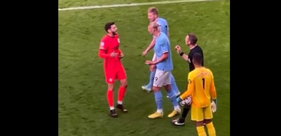 (Video) Lallana’s sh*thousing hilariously sends Haaland spinning during City clash