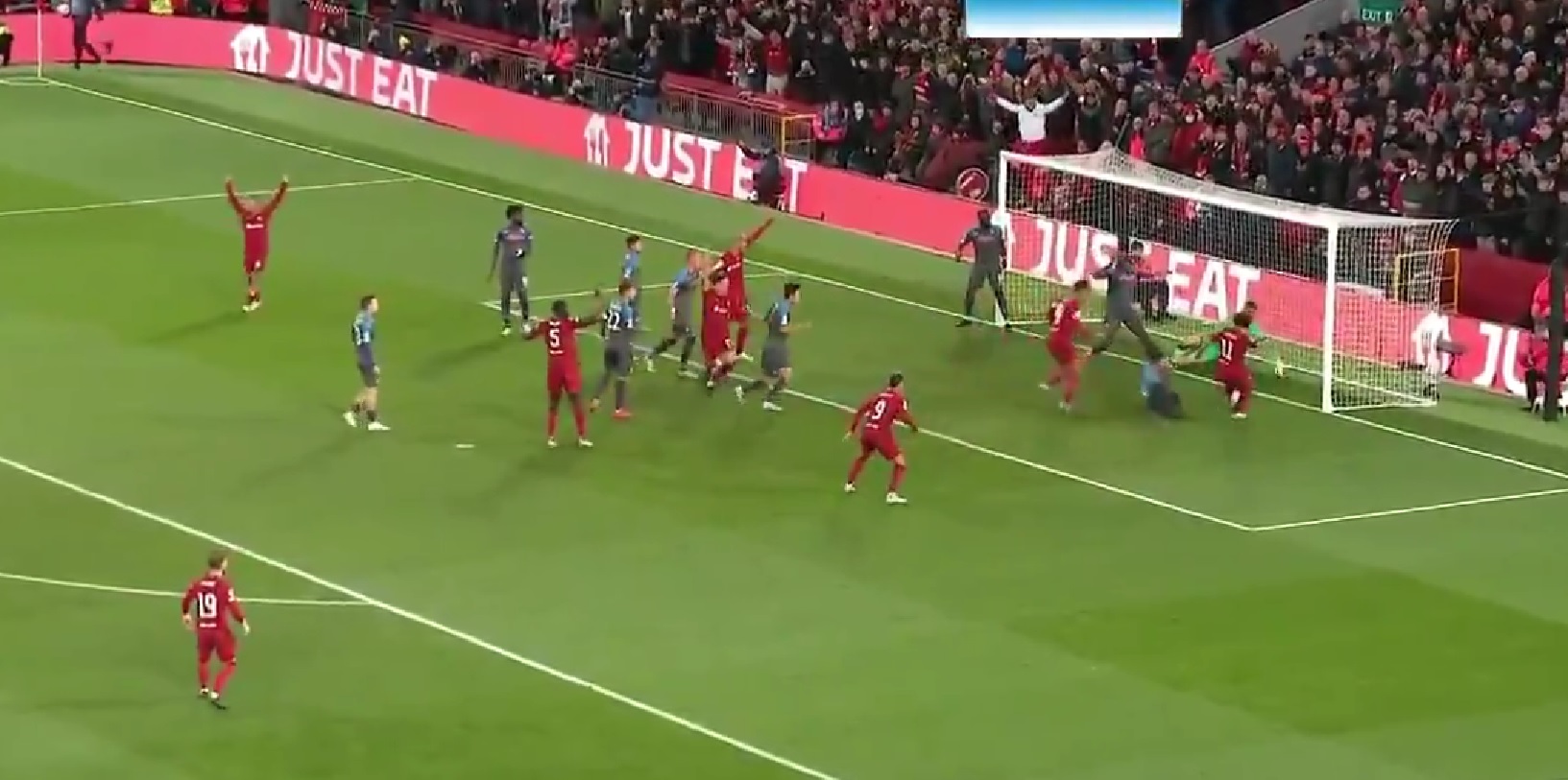 (Video) Confusion as Salah appears to finish Nunez header but scorer v Napoli unclear