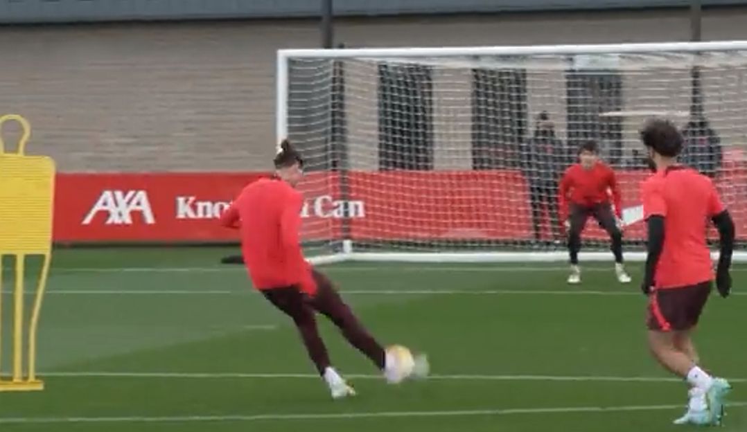 (Video) How Liverpool squad reacted to Darwin Nunez training goal is telling