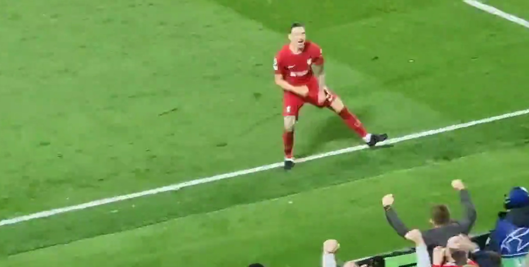 (Video) Nunez’s eccentric celebration after Salah goal has the Kop in the palm of his hand