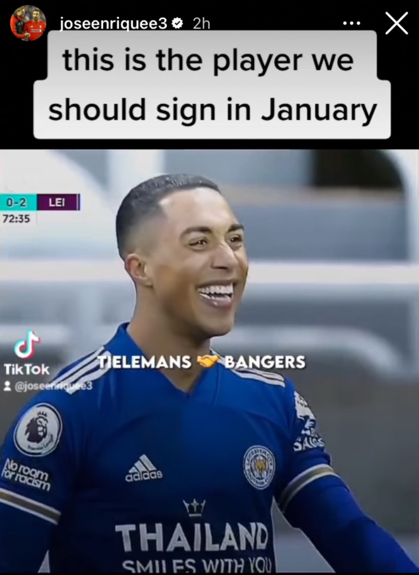 Liverpool, Enrique, Tielemans