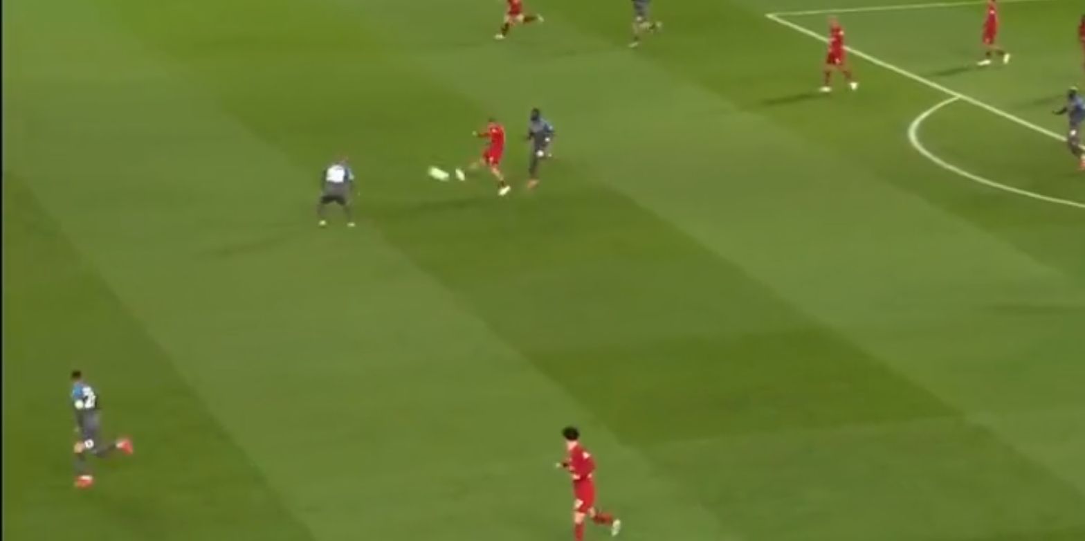 (Video) Thiago’s insane outside of the boot lofted pass to Salah could go viral